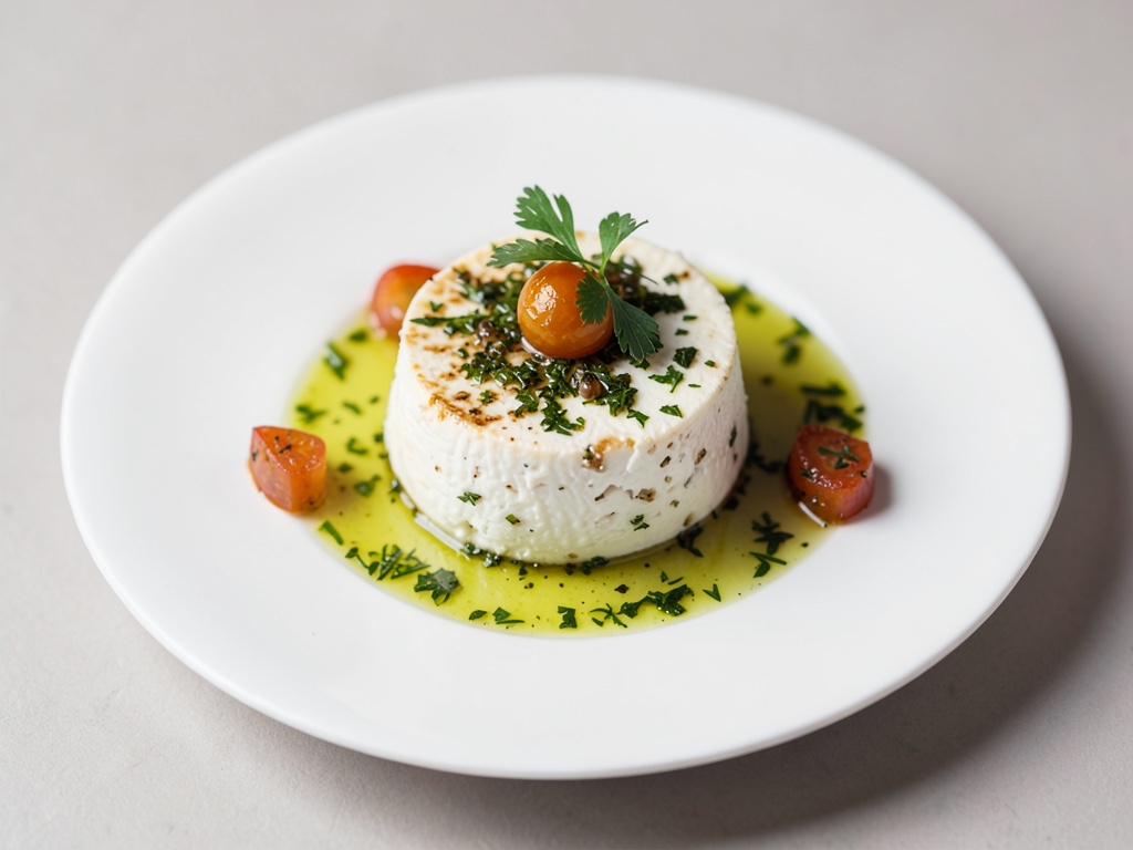 Queso de oveja duradero en aceite de hierbas