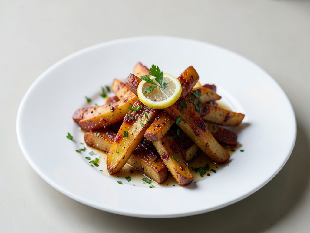 Stick di patate speziate con un tocco di limone