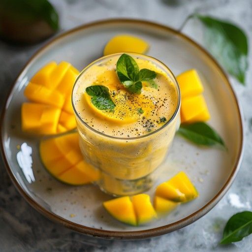 Frischer Mango-Limonade-Smoothie