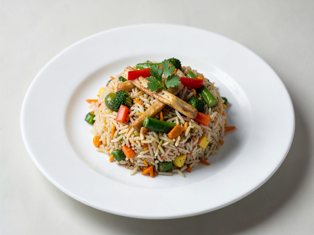 Arroz aromático con verduras indias