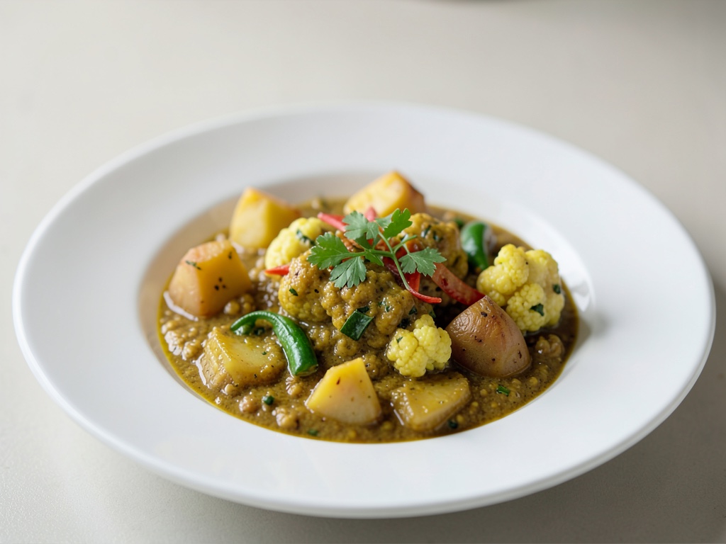 Curry di cavolfiore indiano con patate
