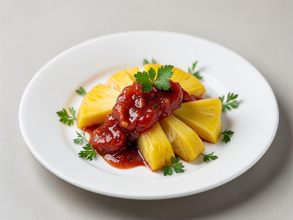 Mermelada fresca de piña y jengibre