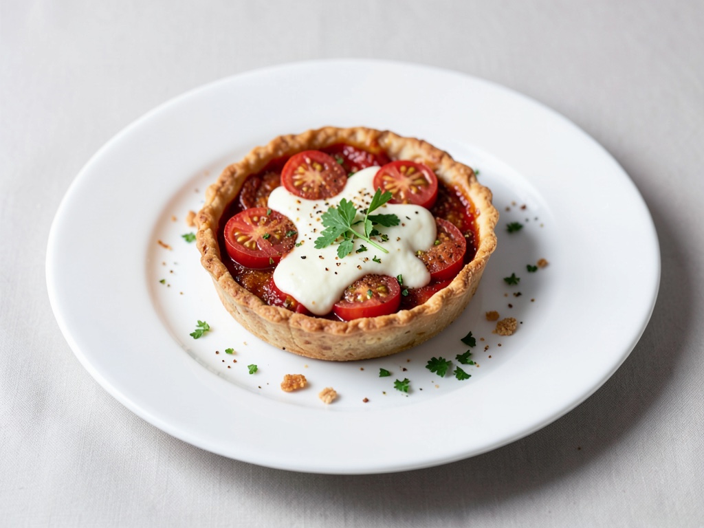 Tarte croustillante aux tomates et ricotta