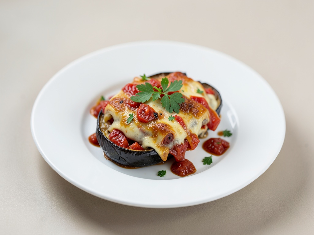 Gratin di melanzane e pomodoro alla italiana
