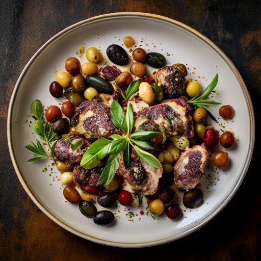 Agnello italiano con olive
