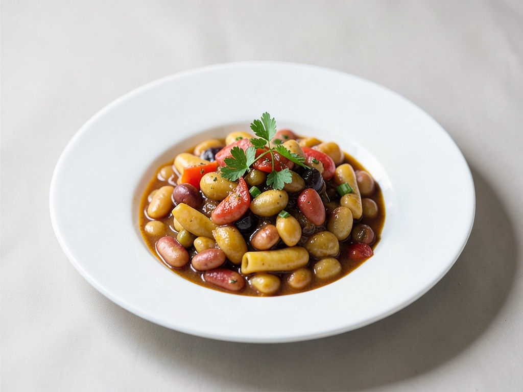 Clásico guiso italiano de judías y pasta