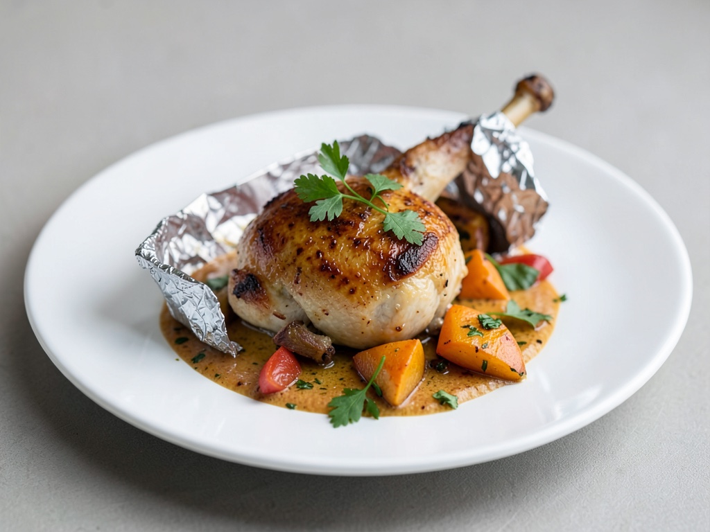 Pollo italiano in pacchetto di carta forno