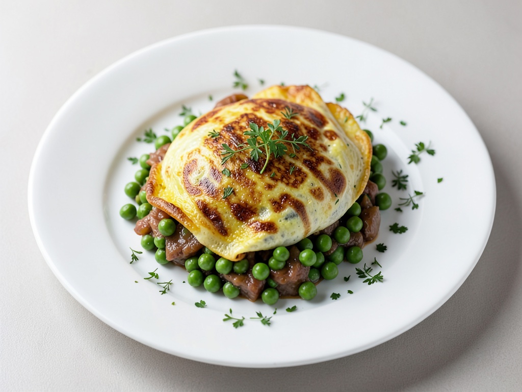 Frittata italiana con piselli
