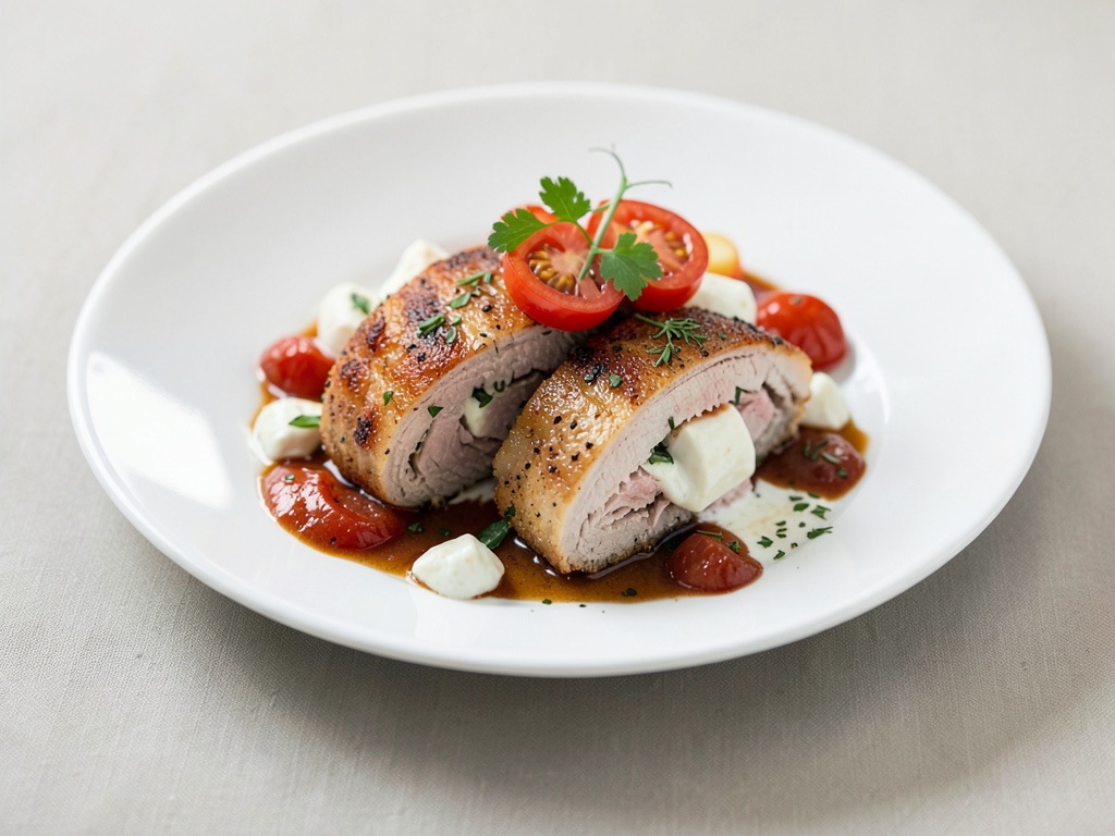 Cotolette di tacchino ripiene con pomodori e mozzarella