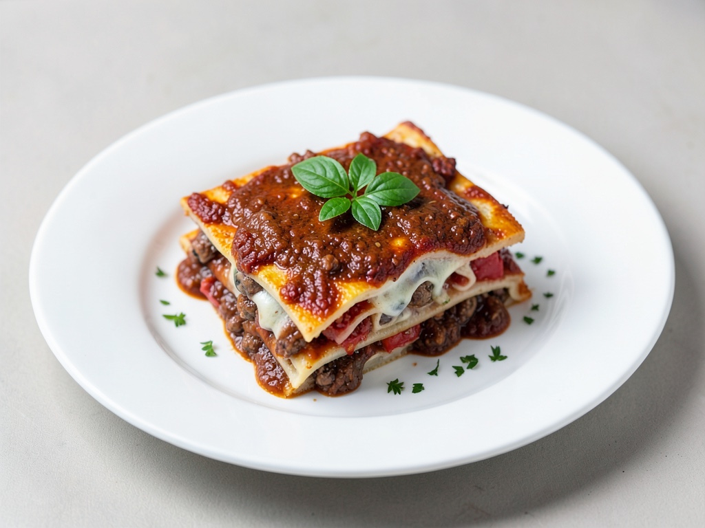 Klassischer Lasagne-Auflauf mit Fleischsauce