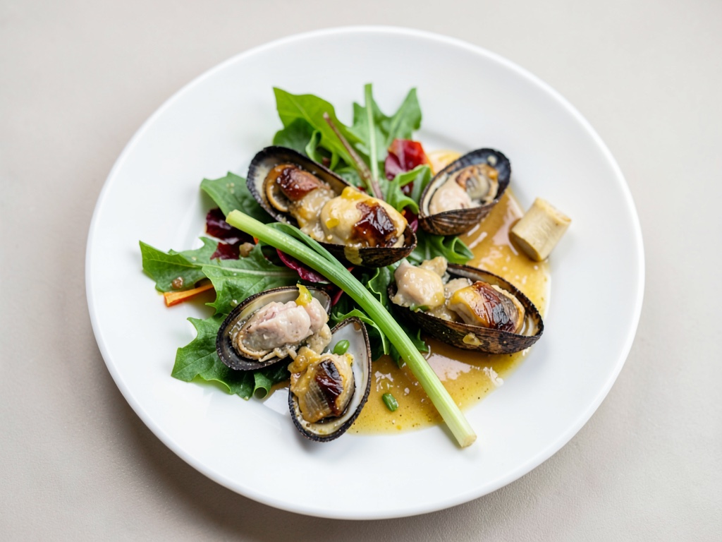 Cozze con insalata