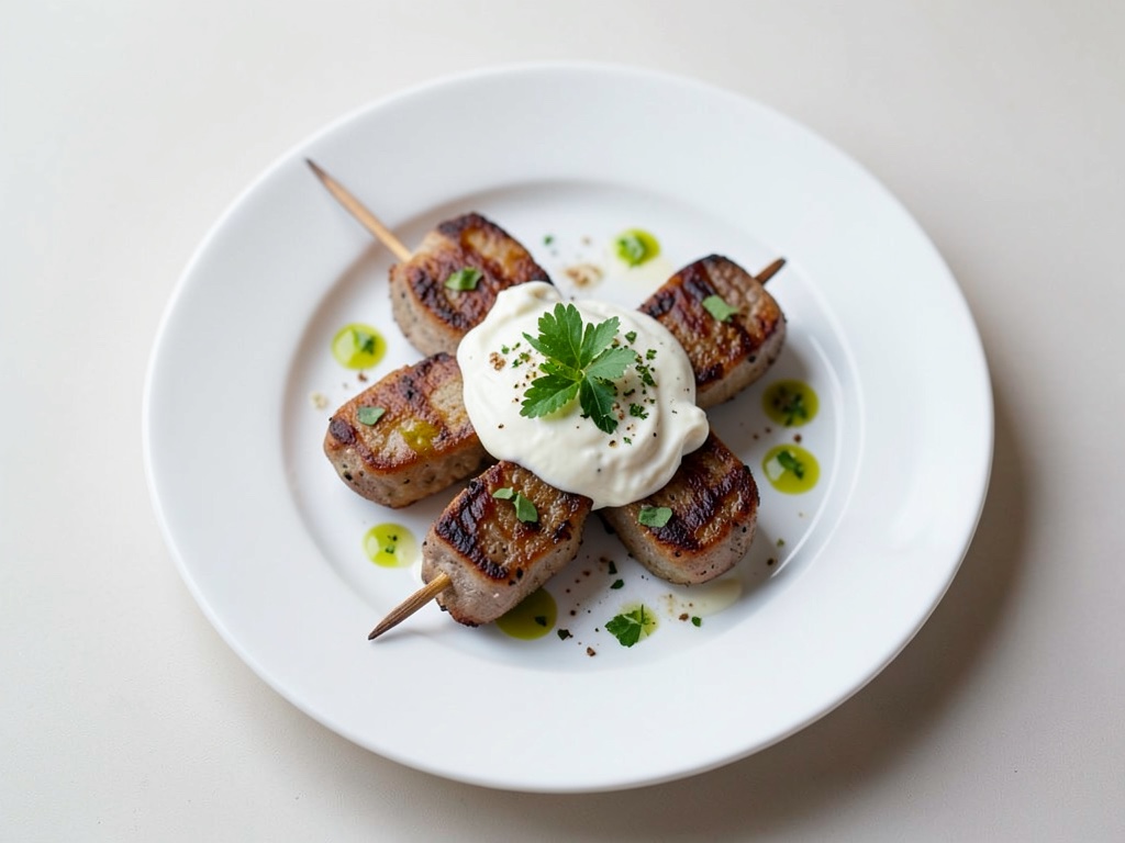 Spiedini di scaloppine con salsa al latte