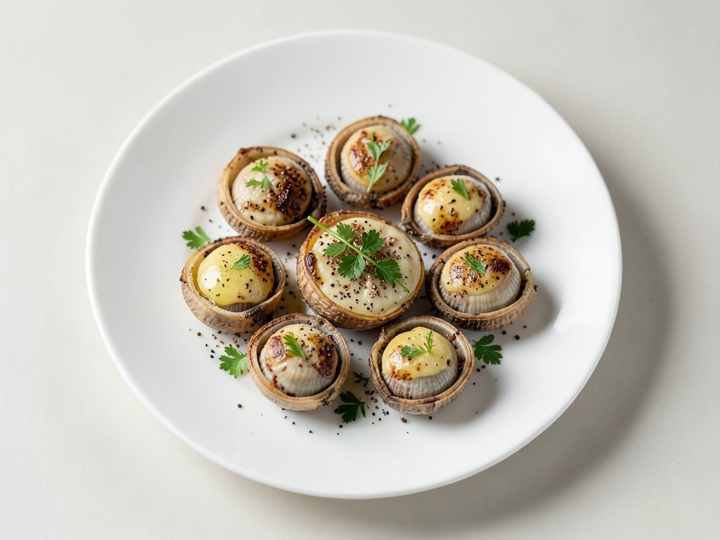 Gamberi di mare croccanti su cavolo riccio