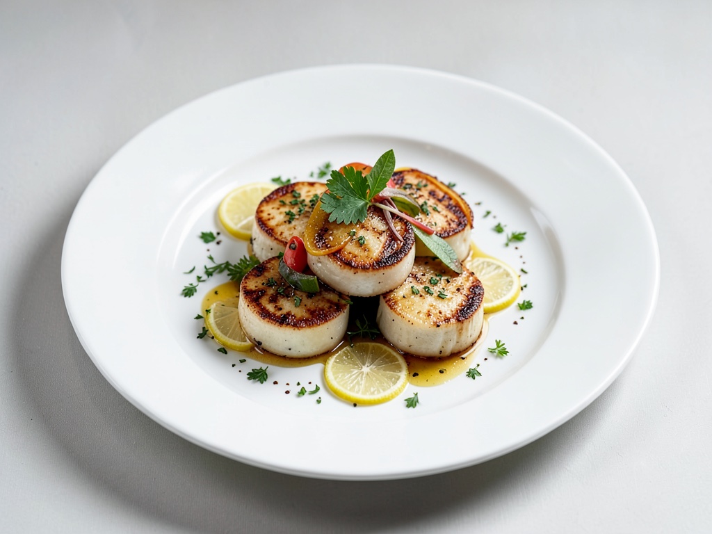 Coquilles Saint-Jacques grillées au citron