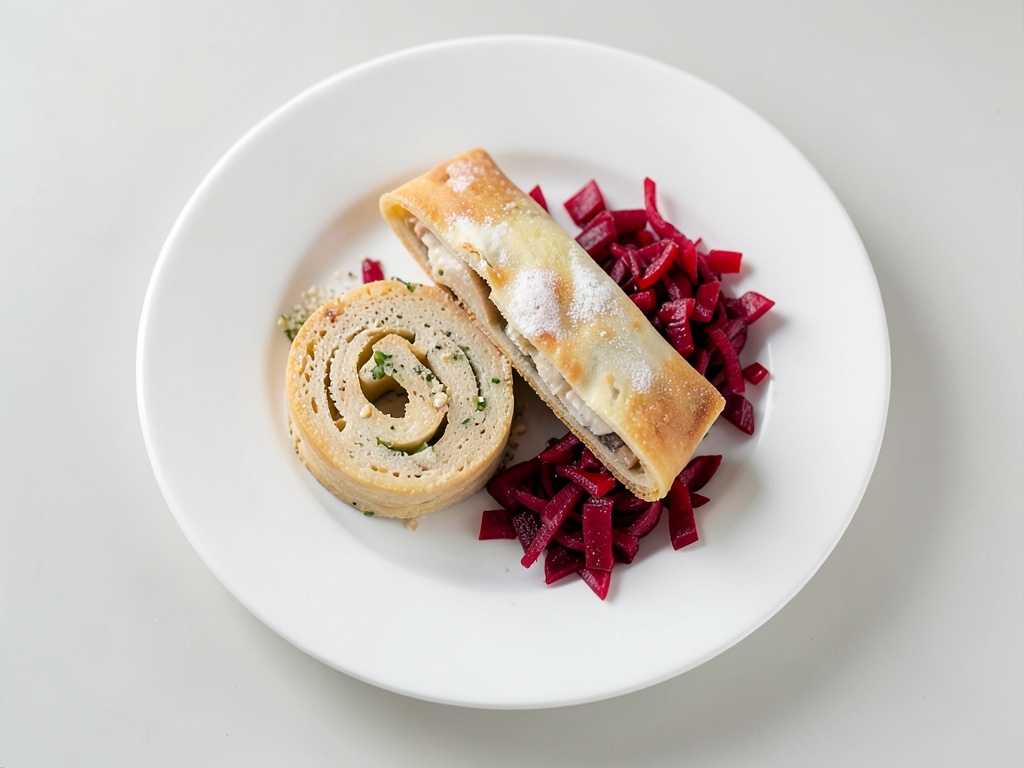 Rollitos de primavera crujientes con Jarlsberg y chutney de manzana y miel