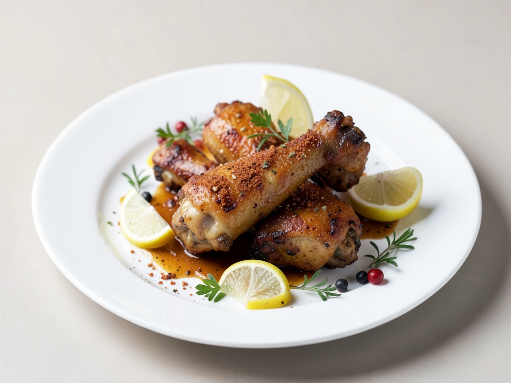 Ala di pollo croccanti con cannella e limone