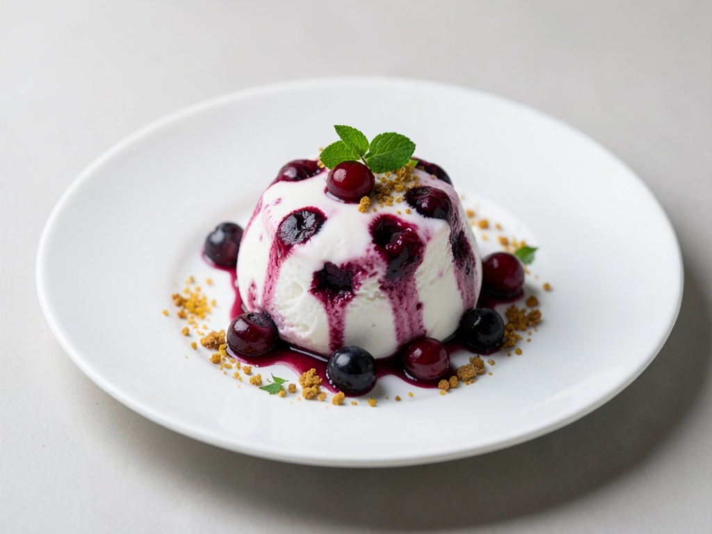 Fruchtiges Joghurt-Kirsch-Eis