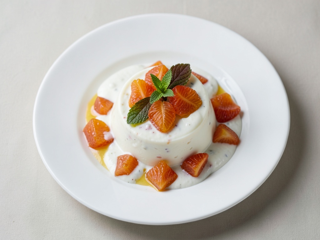 Joghurt-Panna-Cotta mit Kumquats