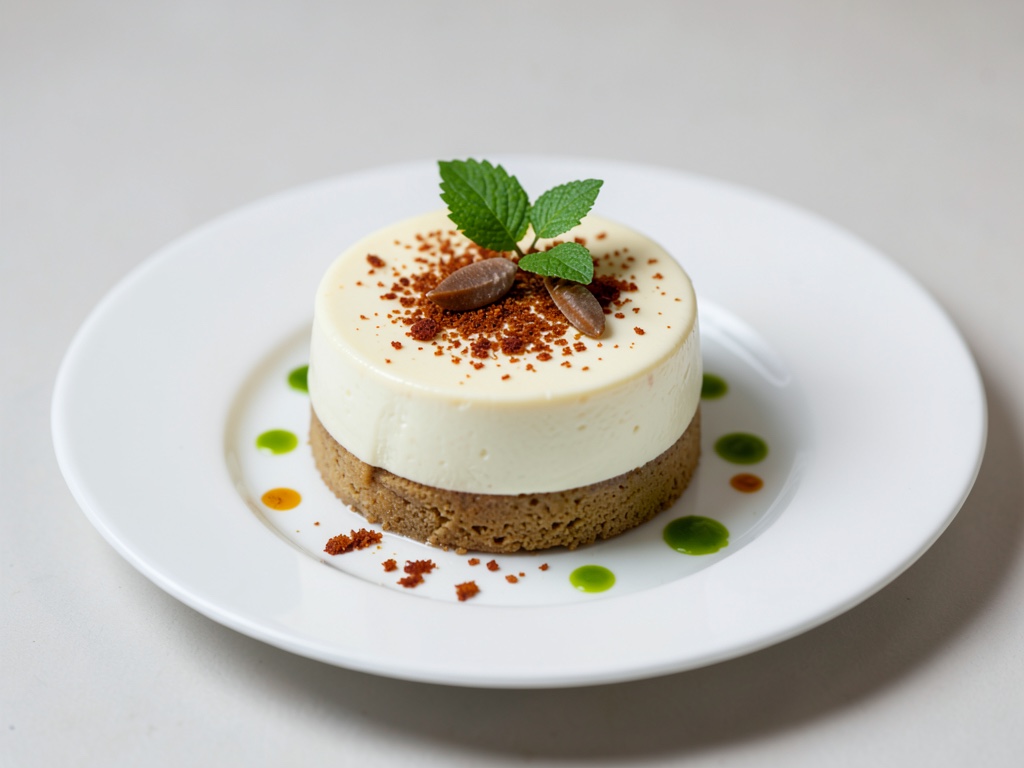 Budino allo yogurt con crema alla vaniglia