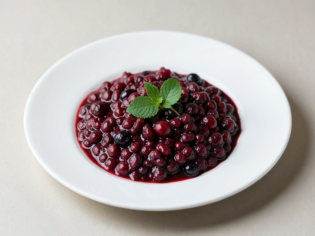 Porridge fruttato di ribes e mirtilli