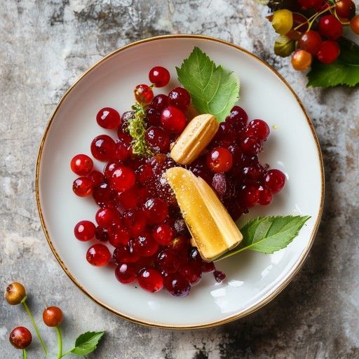 Gelatina de frambuesa con vainilla