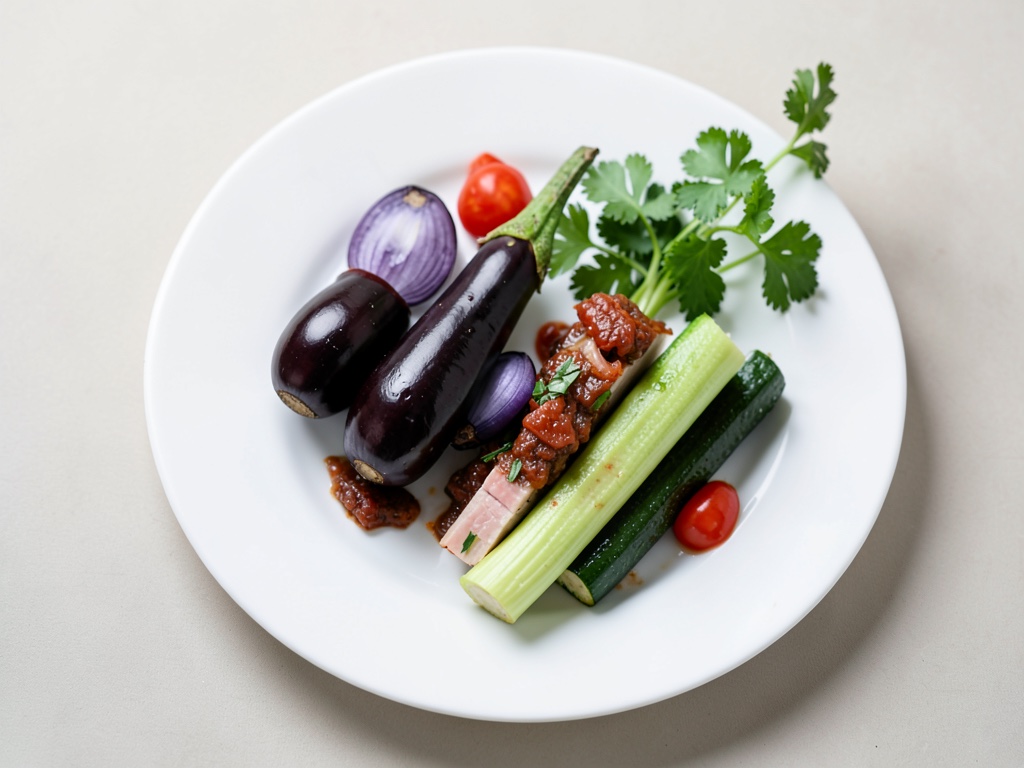 Bacalao italiano con caponata