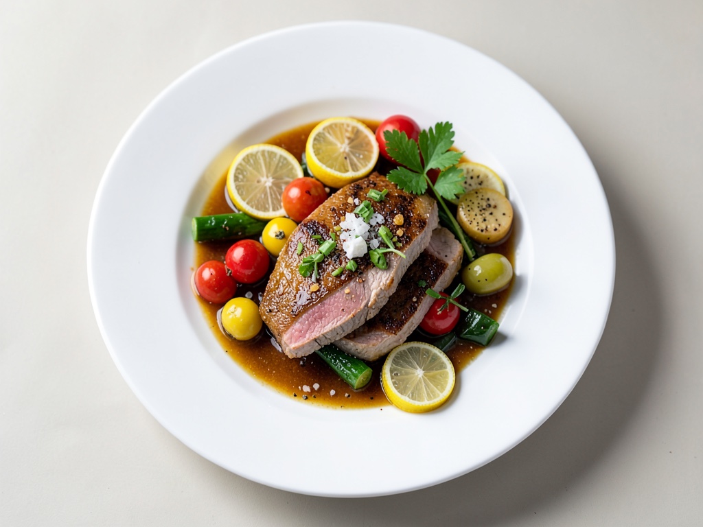 Baccalà con verdure in marinata acida
