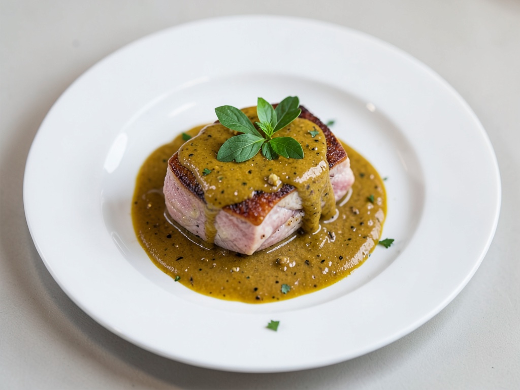 Baccalà in salsa di senape e vino