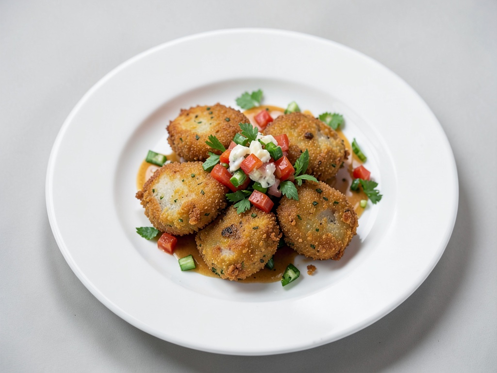 Polpette di merluzzo croccanti con salsa fresca