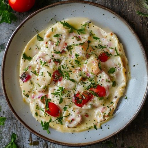 Salsa cremosa de ajo y queso