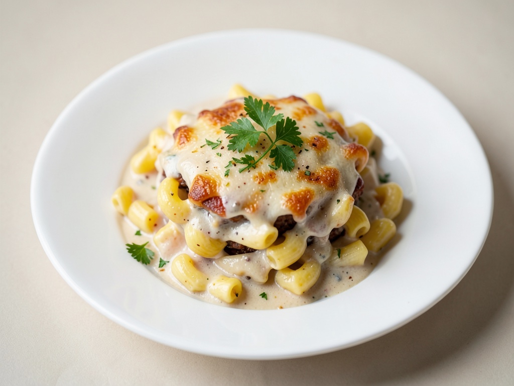 Maccheroni al formaggio cremosi al forno