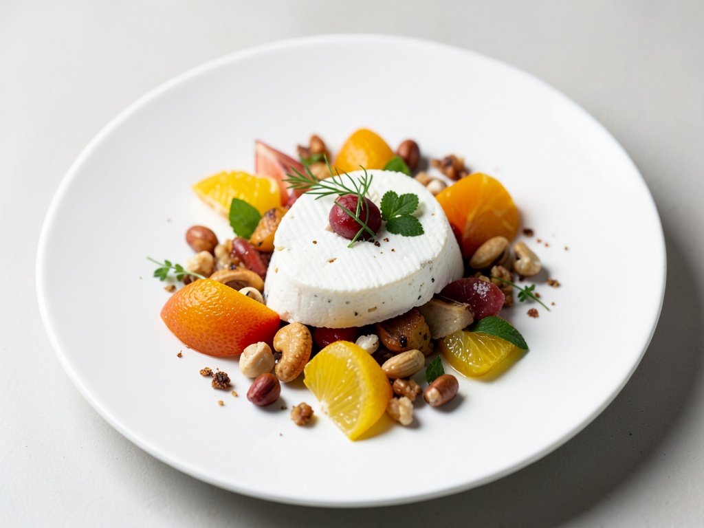Chèvre aux agrumes et noix