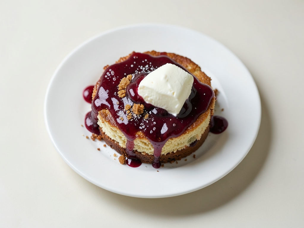Käsekuchen mit Apfelsaftglasur