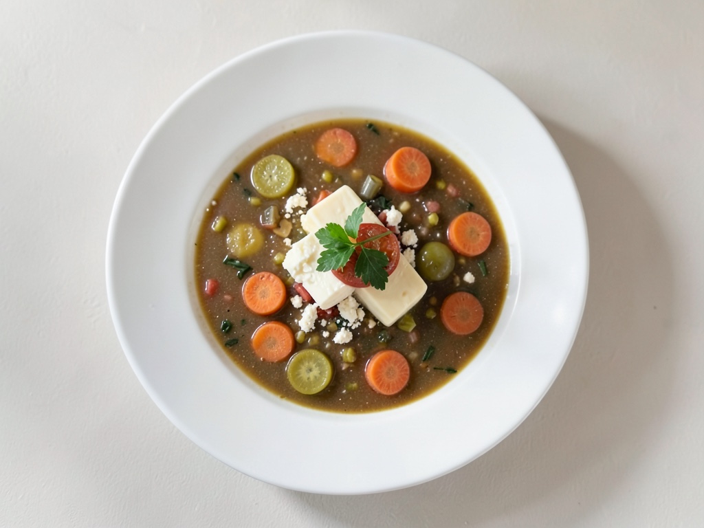 Soupe crémeuse au fromage et aux carottes