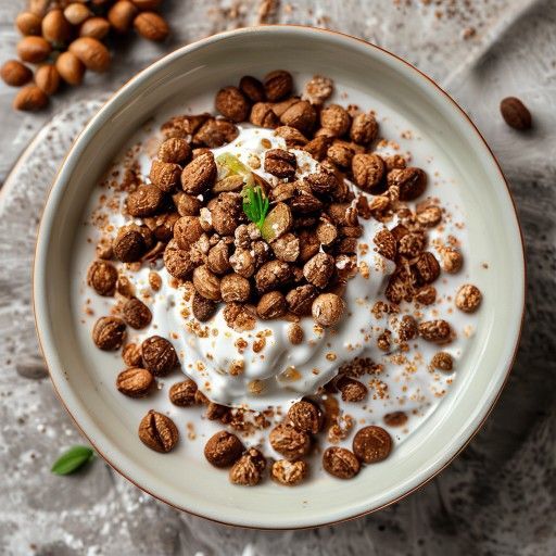 Bowl cremosa de avena con cacao
