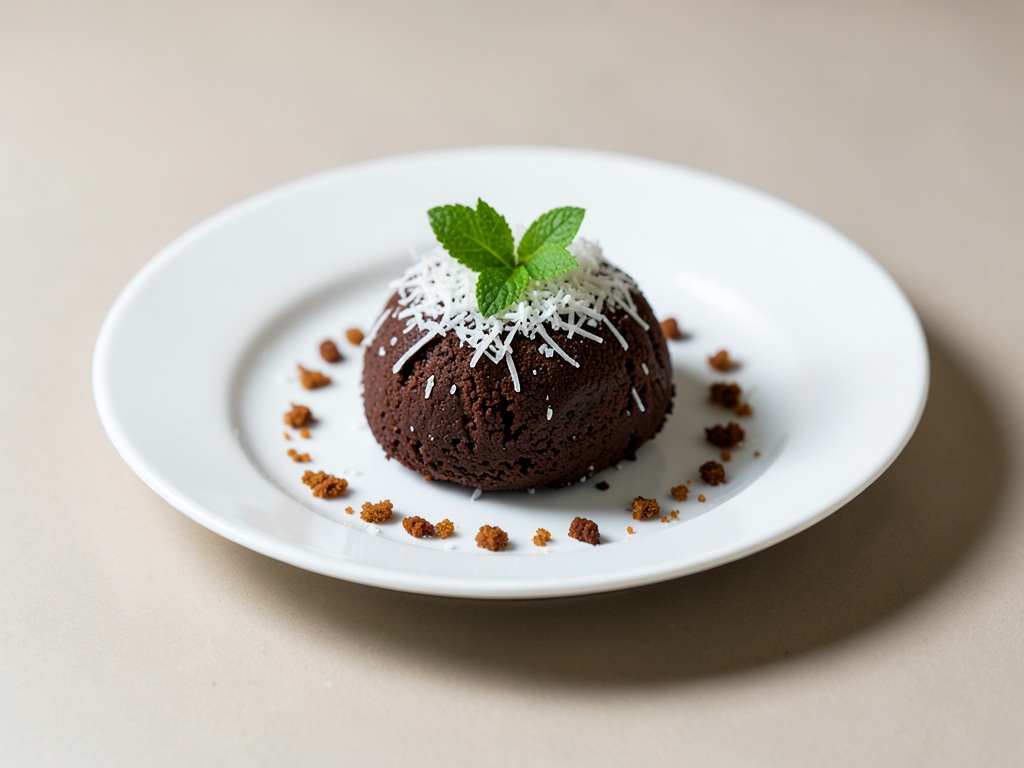 Macarons coco au chocolat