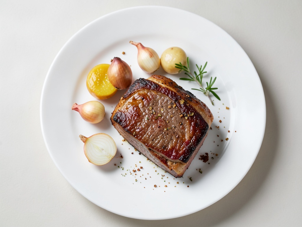 Braciola di vitello succosa con porcini