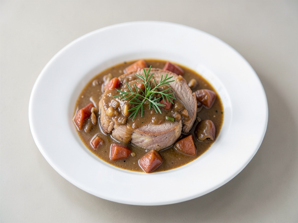 Goulasch de veau à l'estragon frais