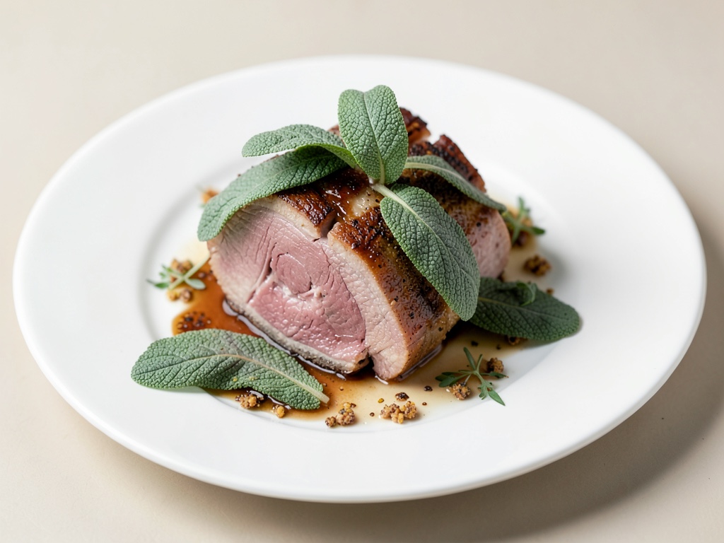 Costoletta di vitello tenera con foglie di salvia croccanti