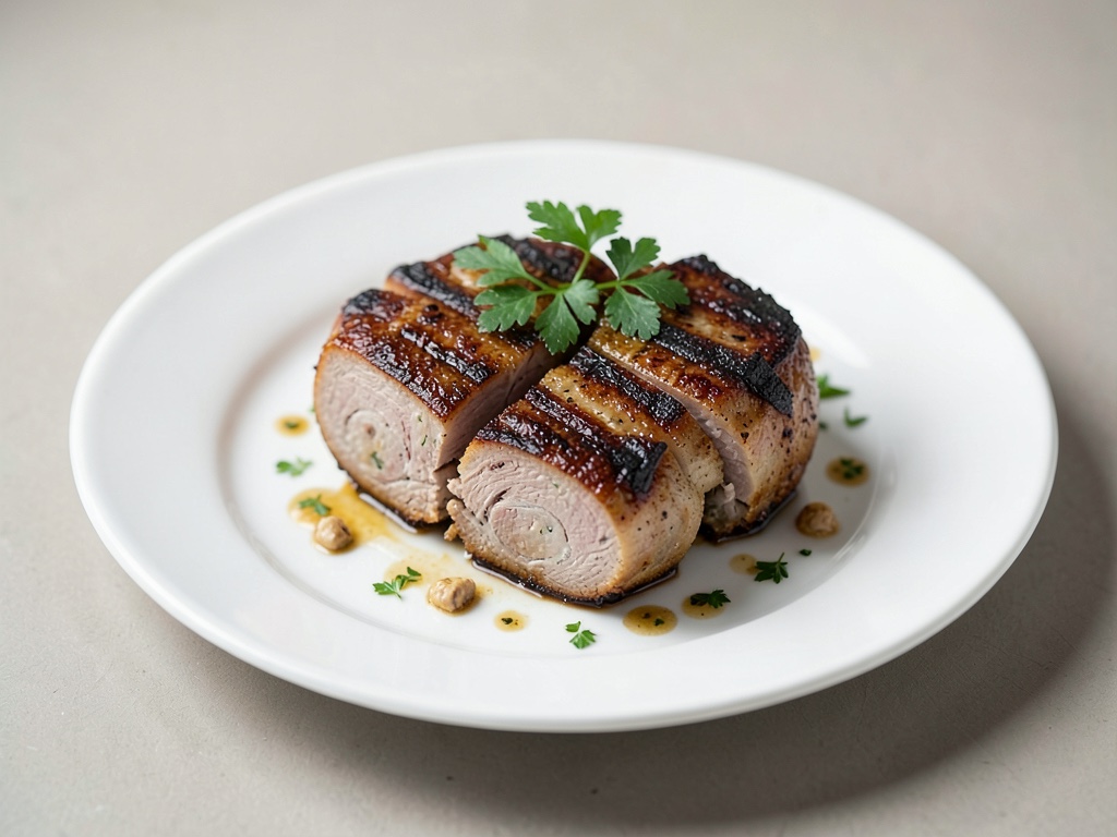 Gefüllte Kalbsschnitzel vom Grill