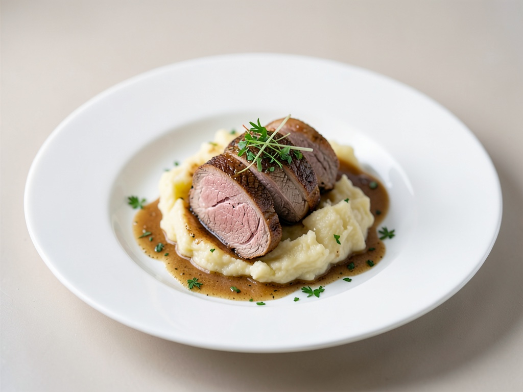 Fegato di vitello tenero con purè di patate cremoso