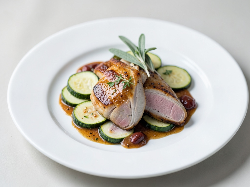 Cotoletta di vitello con zucchine, prosciutto e salvia