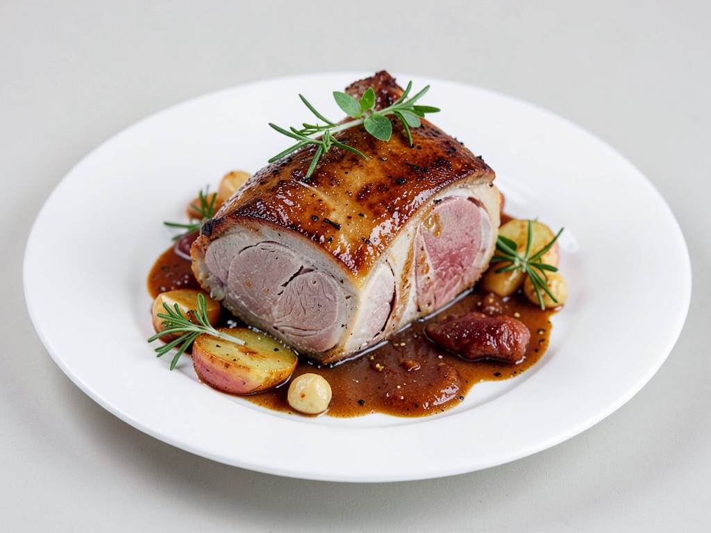 Brasato alla spalla di vitello alla provenzale