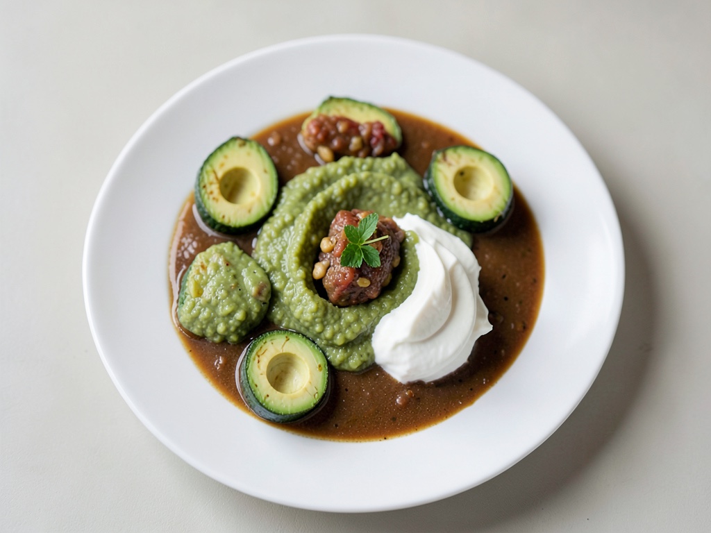 Zuppa fredda di avocado rinfrescante