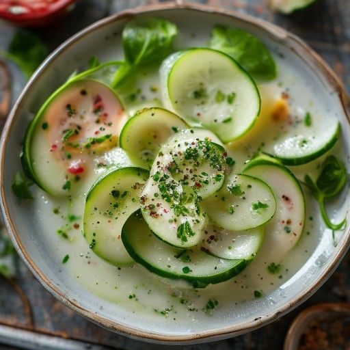 Zuppa fredda di cetrioli rinfrescante