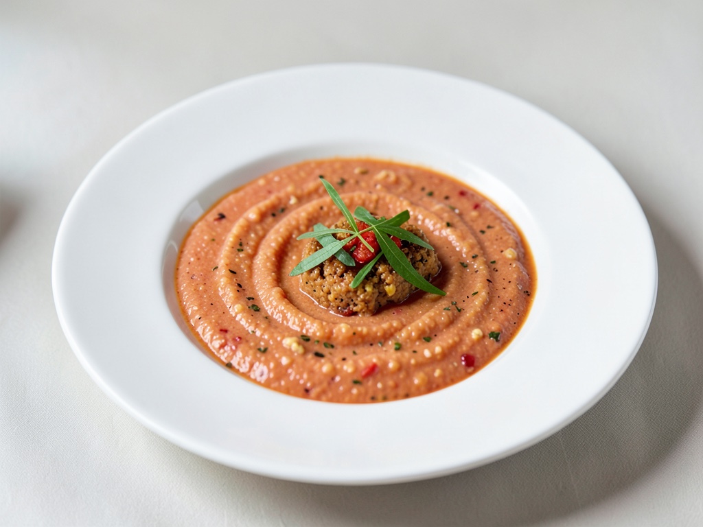 Zuppa fredda rinfrescante al pomodoro