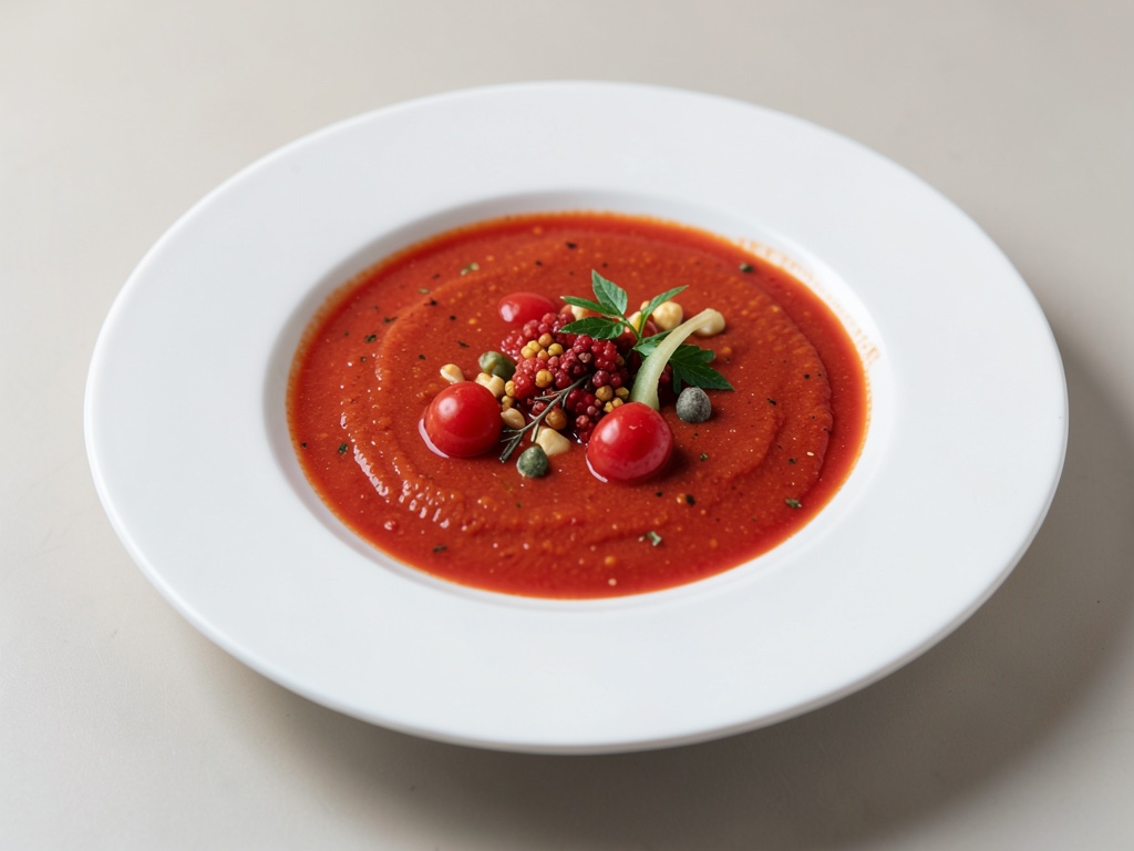 Sopa fría española de tomate