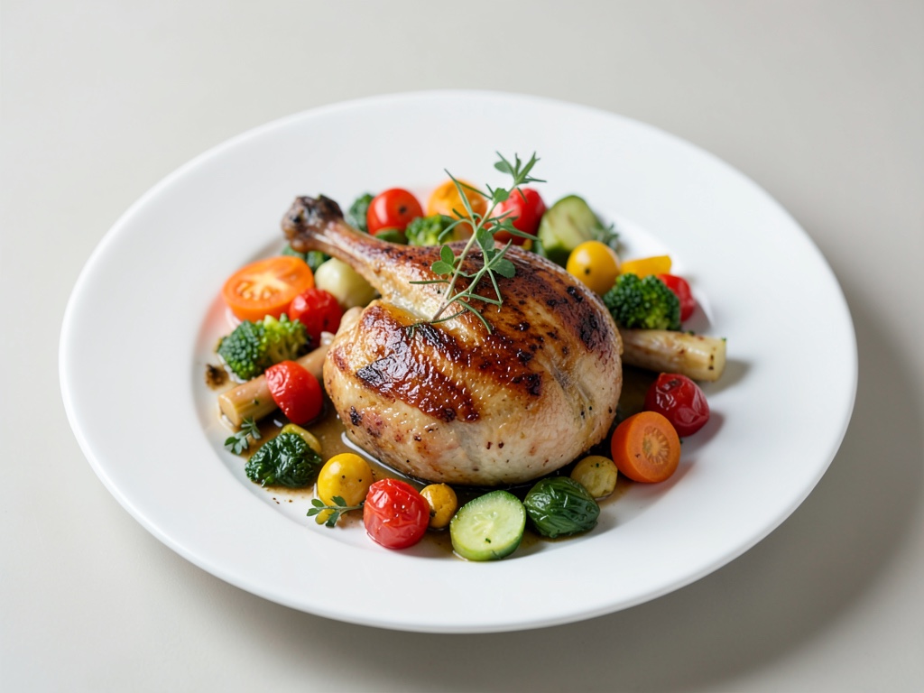 Coniglio al forno con verdure miste