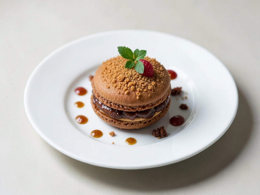Macaron croccanti al caramello