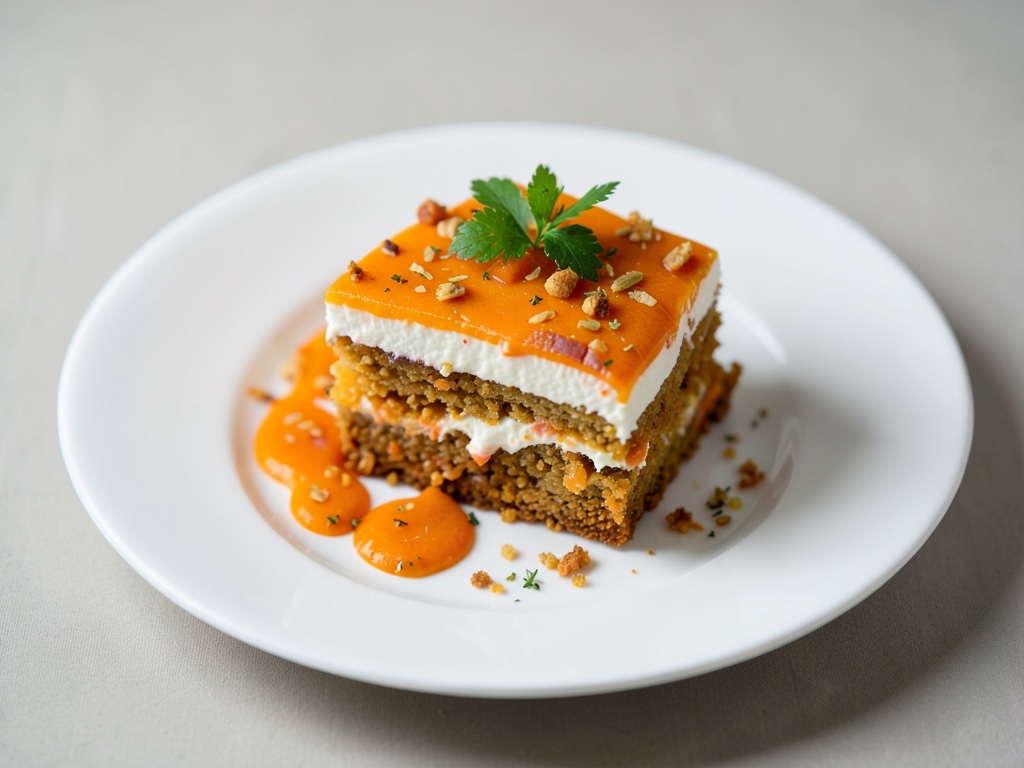 Karotten-Orangen-Kuchen mit Cremefüllung